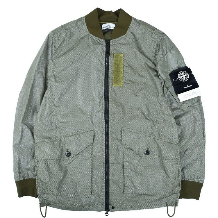 Stone Island Garment Dyed Pixel Reflective Jacket 